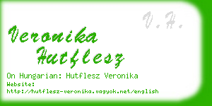 veronika hutflesz business card